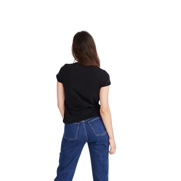 Madewell Northside Vintage Tee Black Cotton Crewneck T-Shirt Size M NWT - Picture 3 of 8